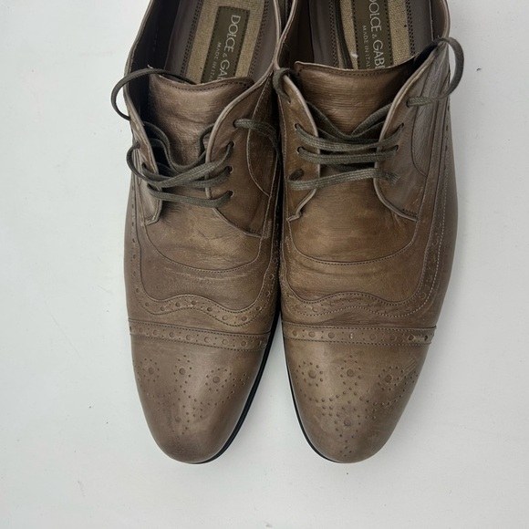 Dolce & Gabbana Men’s Derby Canguro Lucido Business Shoes US Size 8  UK 7 IT 40